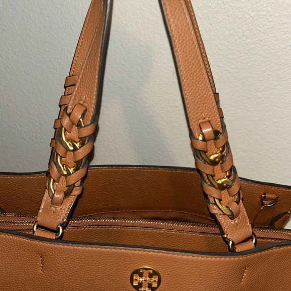Tory Burch Brown Leather Tote Bag - Picture 8 of 10